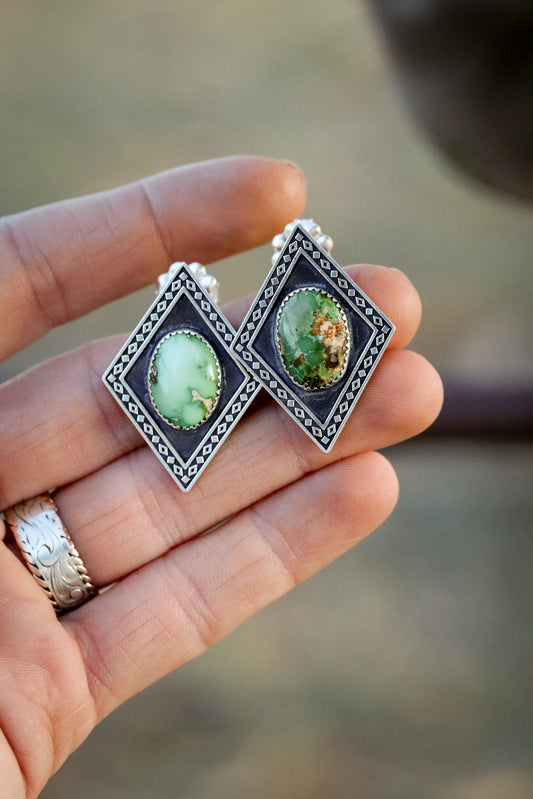 Double Diamond Studs