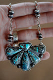 Blue Moon Half Cluster Necklace