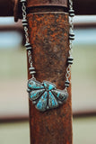 Blue Moon Half Cluster Necklace