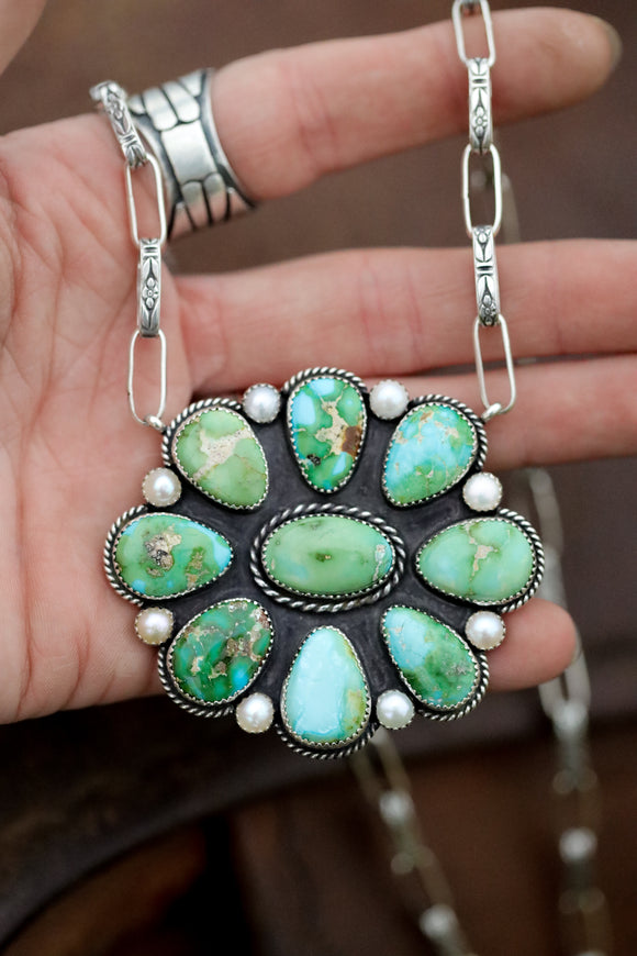 Sonoran Gold Cluster Necklace