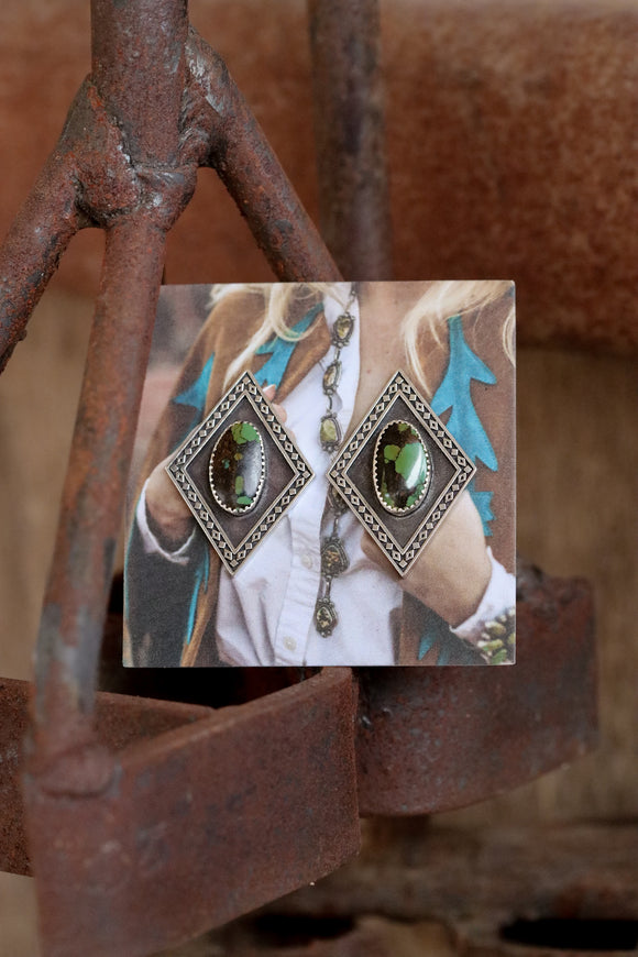 Double Diamond Studs