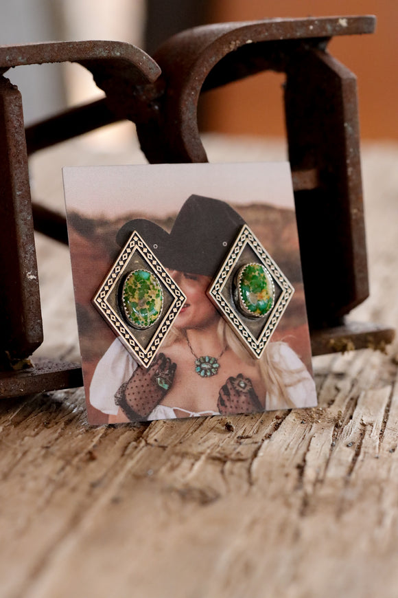 Double Diamond Studs