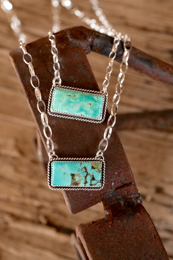 Tyrone Turquoise Bar Necklaces