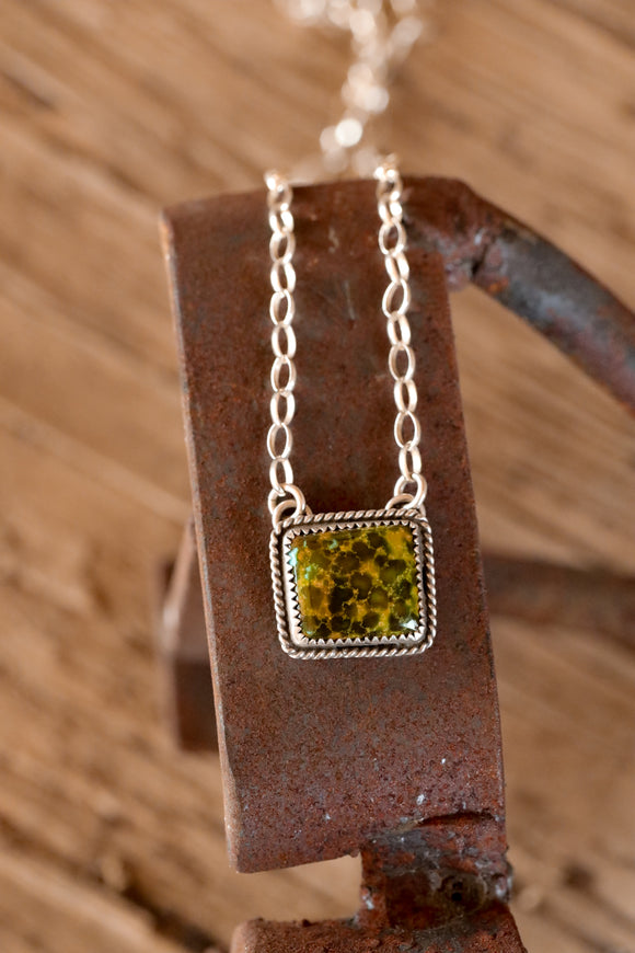 Royston Turquoise Bar Necklace