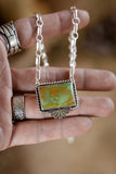 Half Flower Bar Necklace