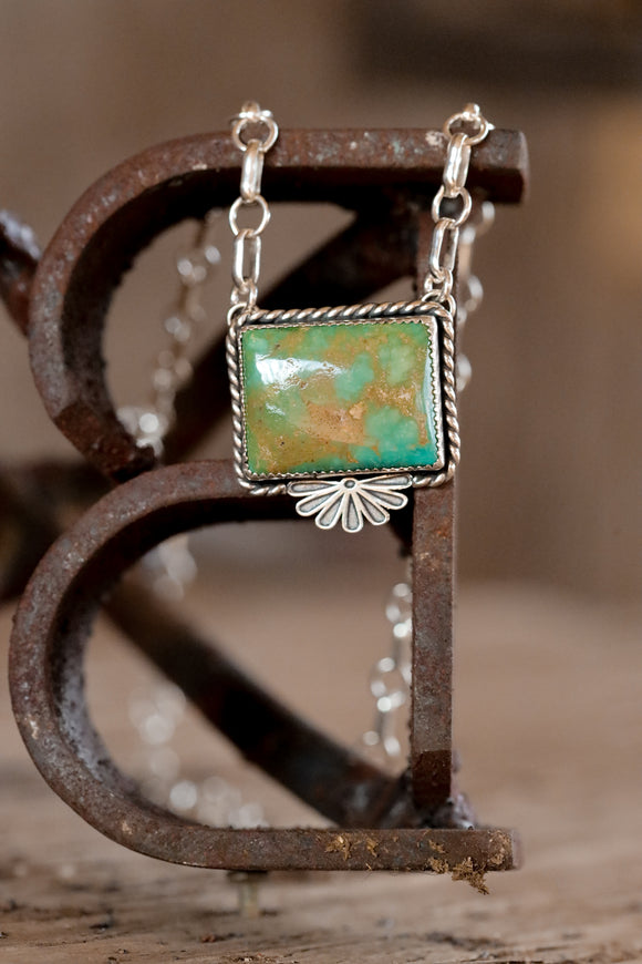 Half Flower Turquoise Bar
