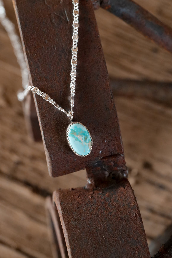 Bright Blue Turquoise Necklace