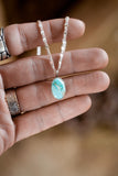 Bright Blue Turquoise Necklace