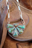 Patagonia Turquoise Half Cluster Necklace