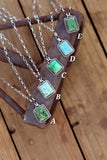Turquoise Square Necklace