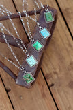Turquoise Square Necklace