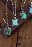 Turquoise Square Necklace