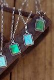 Turquoise Square Necklace
