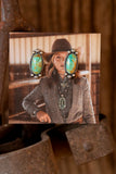 Green Hannah Studs