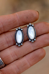 Mother of Pearl Hannah Studs