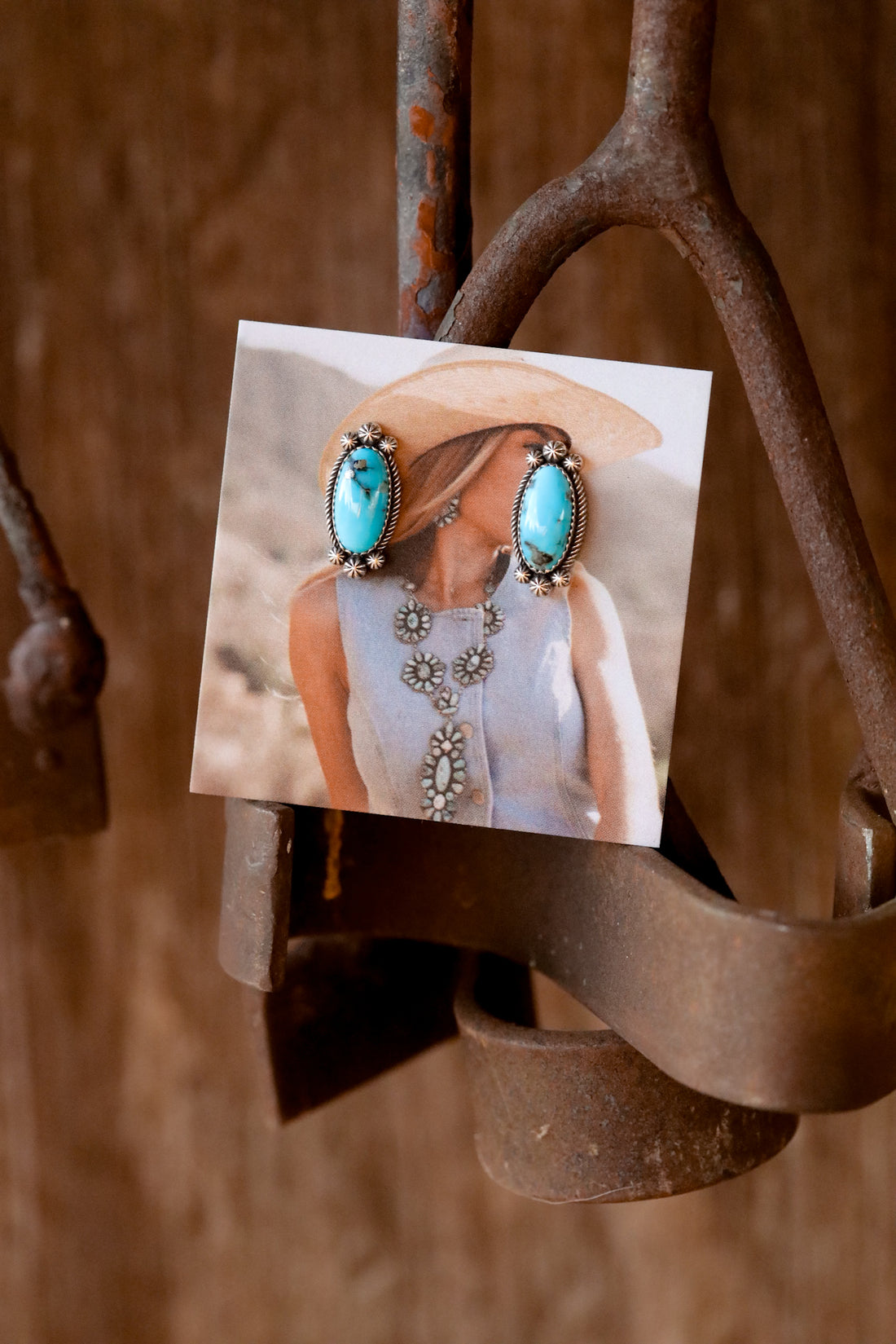 Blue Hannah Studs
