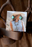 Blue Lottie Studs
