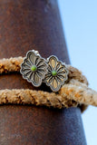 Silver Flower Studs
