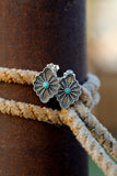 Silver Flower Studs