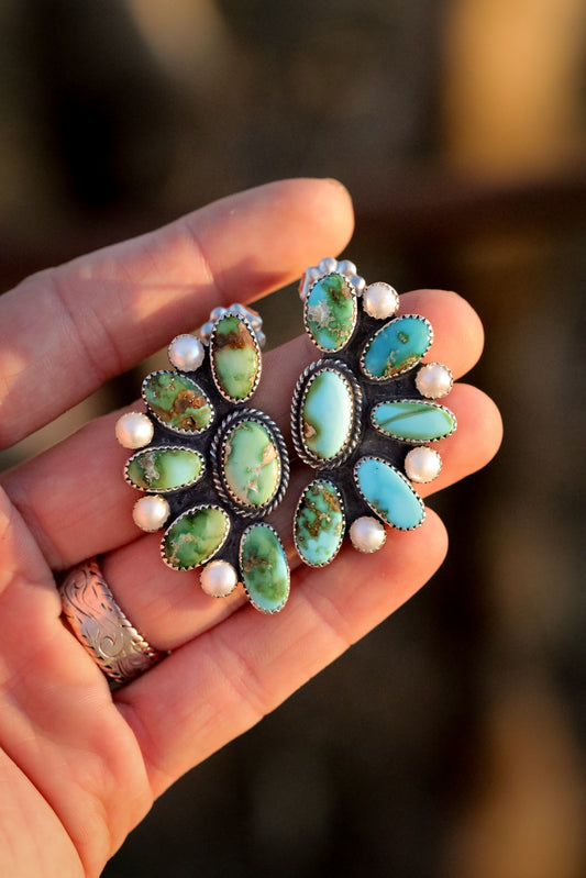 Sonoran Gold Half Cluster Studs