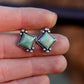 Green Lottie Studs