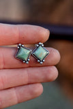 Green Lottie Studs