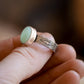 Blue Geometric Ring