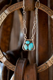 Blue Bird Stirrup Necklace P