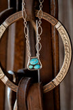 Blue Bird Stirrup Necklace M