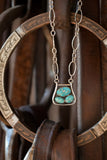 Blue Bird Stirrup Necklace N
