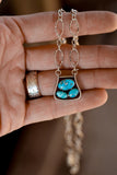 Blue Bird Stirrup Necklace N