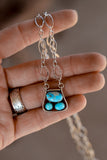 Blue Bird Stirrup Necklace R