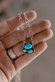 Blue Bird Stirrup Necklace M