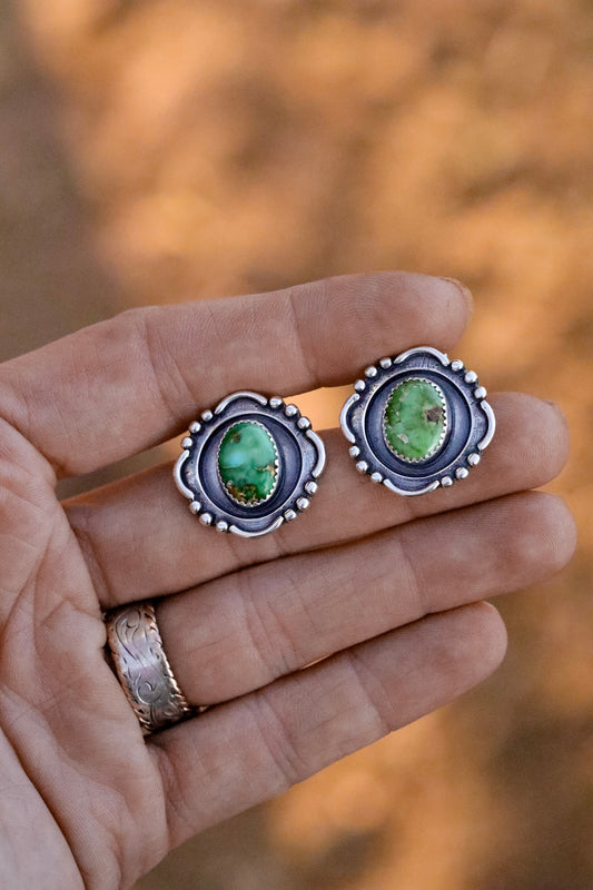Sonoran Gold Silver Frame Studs