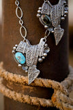 Silver Saddle Necklace