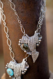 Silver Saddle Necklace