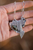 Silver Saddle Necklace