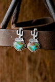 Green Saguaro Studs