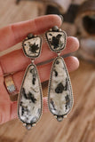 White Buffalo Statement Earrings