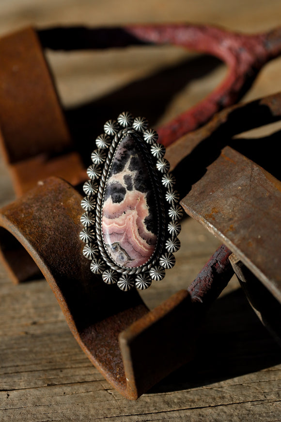 Rhodochrosite Ring