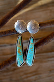 Tyrone Turquoise Concho Earrings