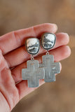 Santo Earrings White Buffalo