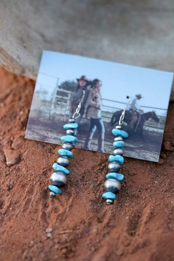 Graduated Desert Pearl Earrings