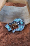 Sterling Turquoise Buckle