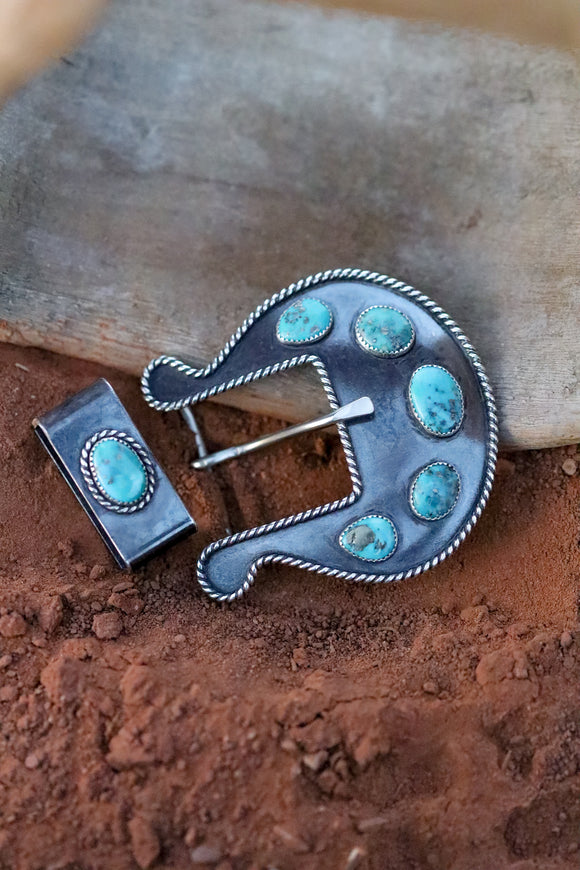 Sterling Turquoise Buckle