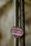 Rhodochrosite Oval Necklace