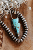 Crow Springs Turquoise Bolt Necklace