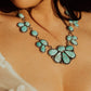 Half Cluster Turquoise Necklace