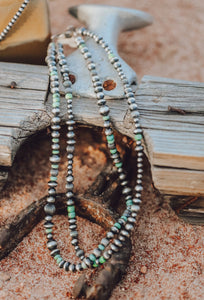 Green Turquoise Pearl Necklace