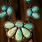 Half Cluster Turquoise Necklace